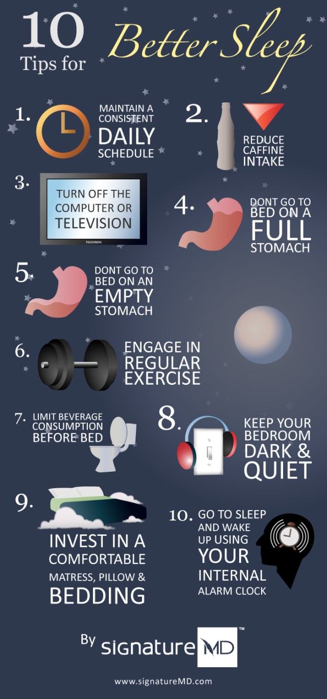 10 consejos para dormir mejor