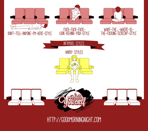 Formas de sentarse en el cine